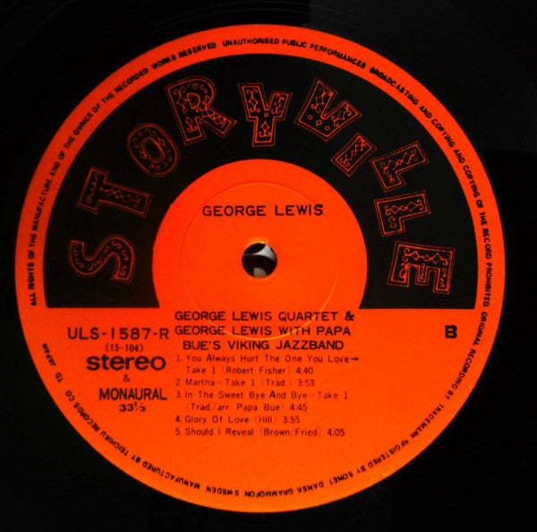George Lewis Quartet & George Lewis With Papa Bue's Viking Jazzband