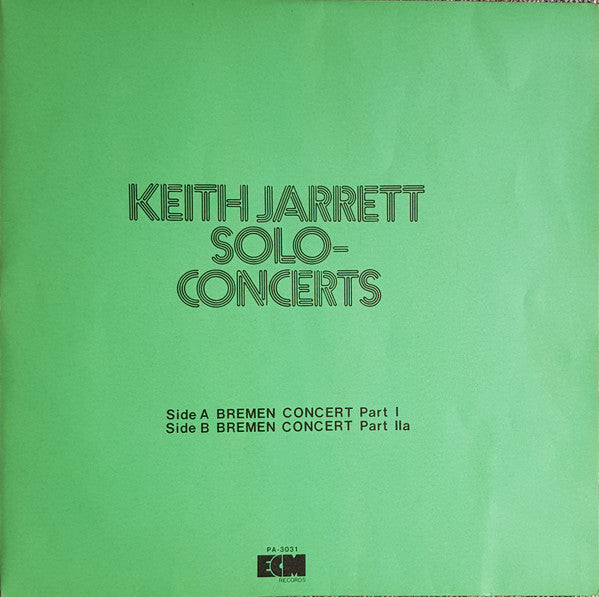 Solo Concerts: Bremen / Lausanne