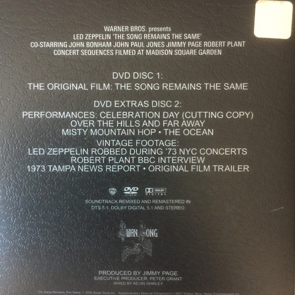 The Soundtrack From The Film Led Zeppelin The Song Remains The Same