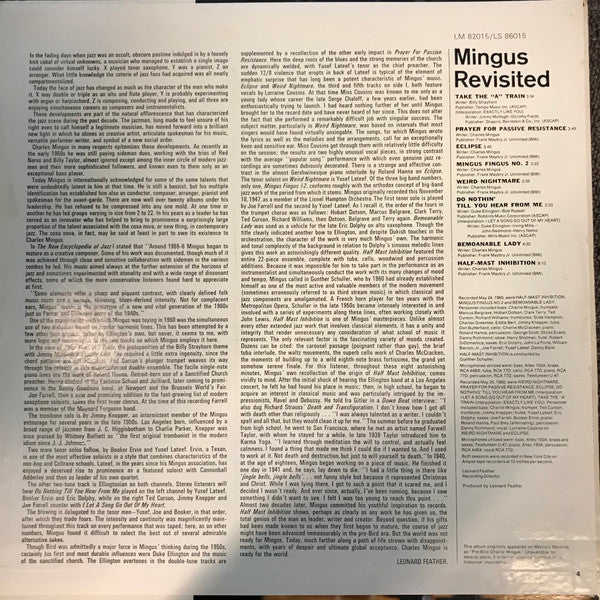 Mingus Revisited