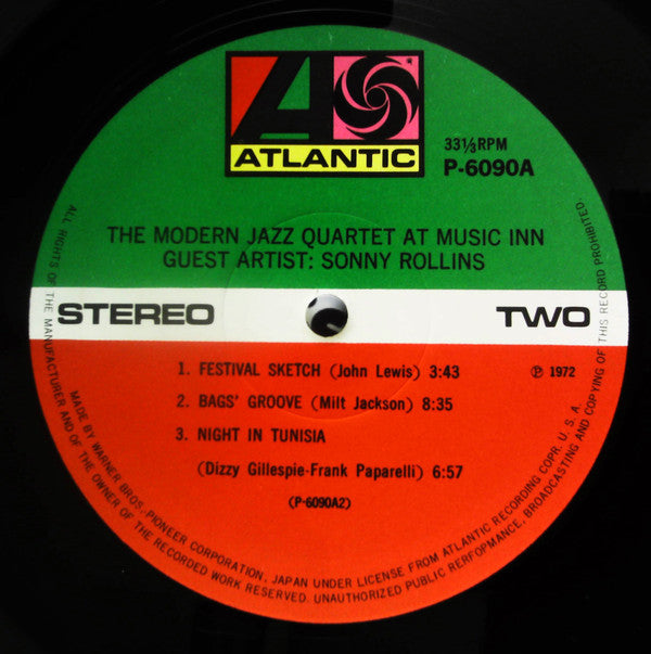 The Modern Jazz Quartet At Music Inn — Volume 2