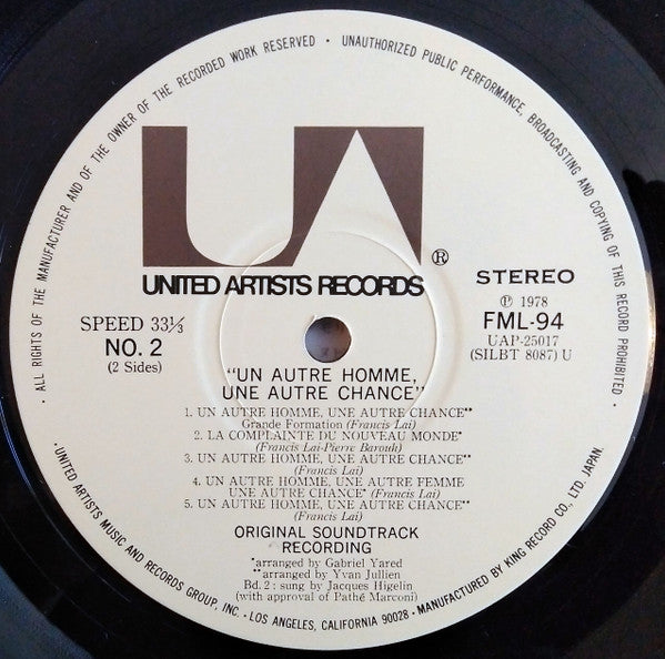 Un Autre Homme, Une Autre Chance