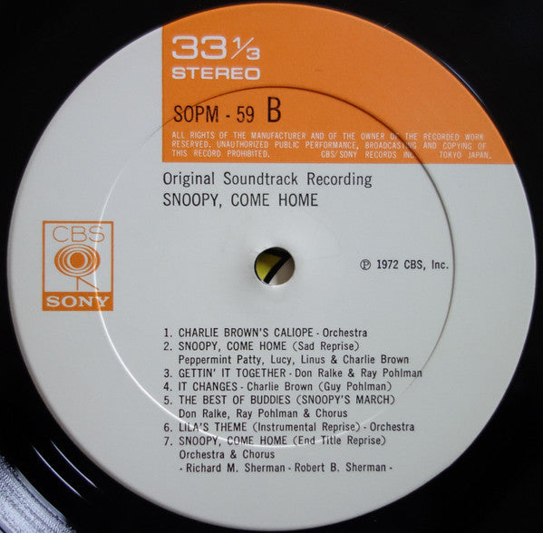 "Snoopy, Come Home" Original Soundtrack