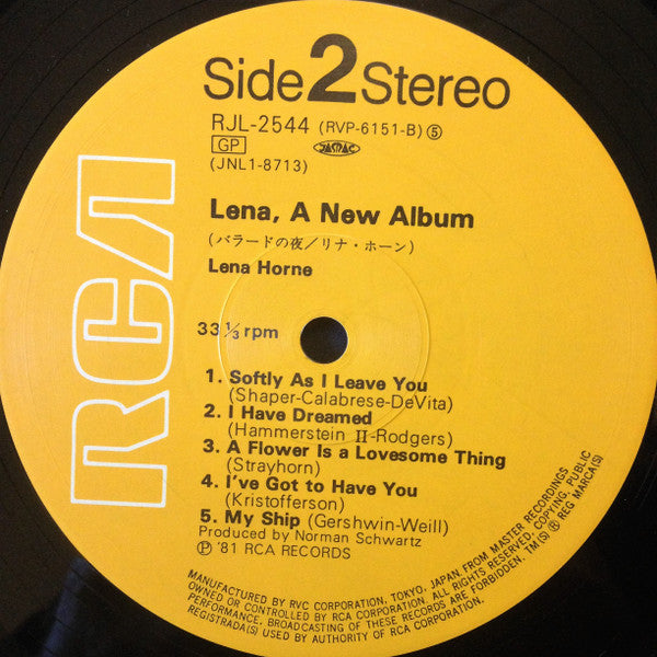 Lena, A New Album