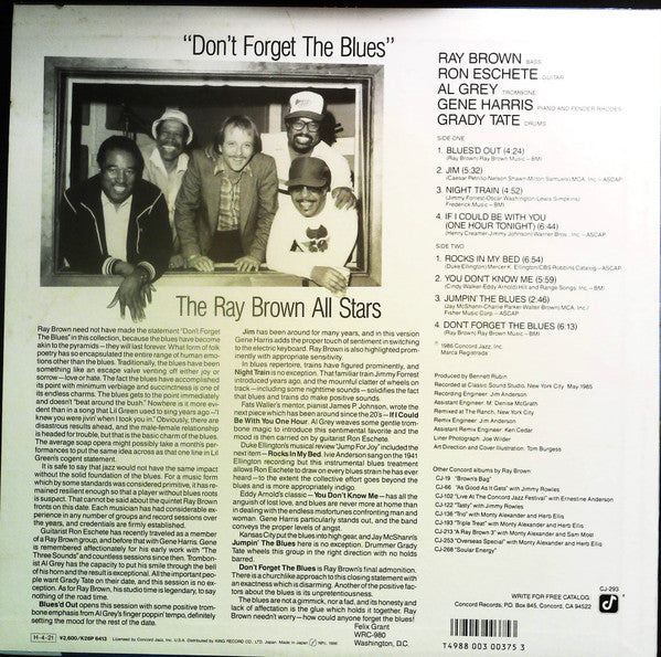 Don't Forget The Blues