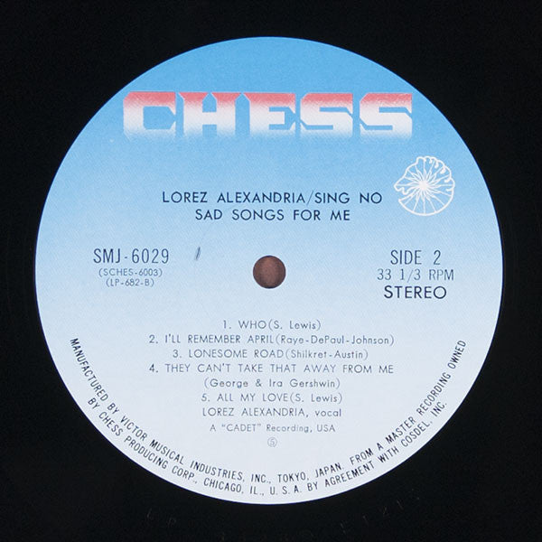 Sing No Sad Songs For Me