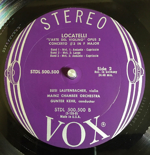 Locatelli: L'Arte Del Violino Opus 3