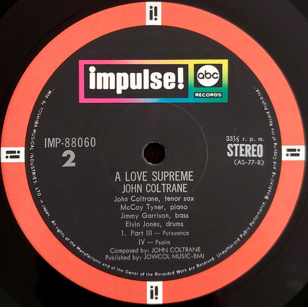 A Love Supreme = 至上の愛