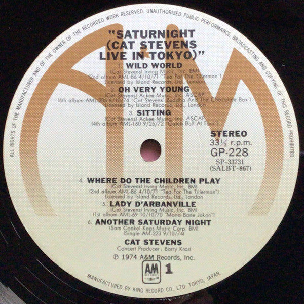Saturnight (Cat Stevens Live In Tokyo)