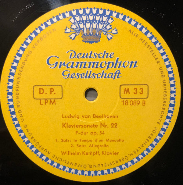 Klaviersonate Nr. 21 C-Dur Op. 53 (Waldstein- Sonate) / Klaviersonate Nr. 22 F-Dur Op. 54