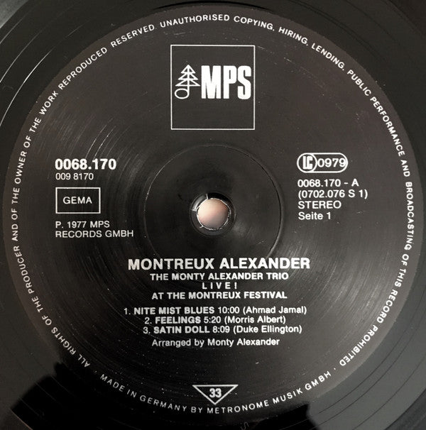 Montreux Alexander - Live! At The Montreux Festival