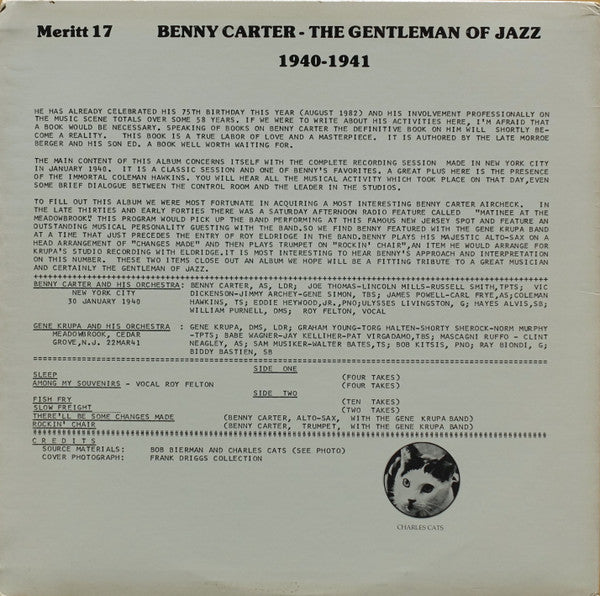 The Gentleman Of Jazz 1940-1941