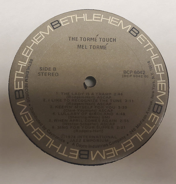 The Tormé Touch