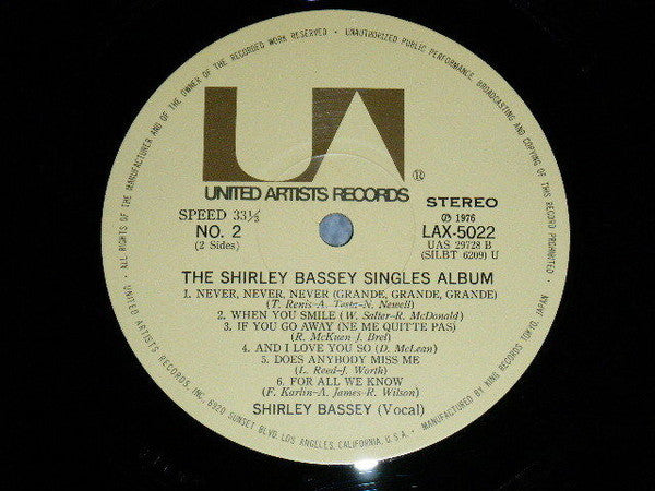 The Shirley Bassey Singles Album