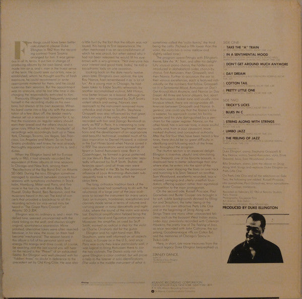 Duke Ellington's Jazz Violin Session