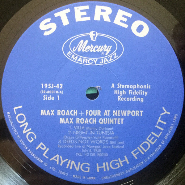 Max Roach + Four At Newport