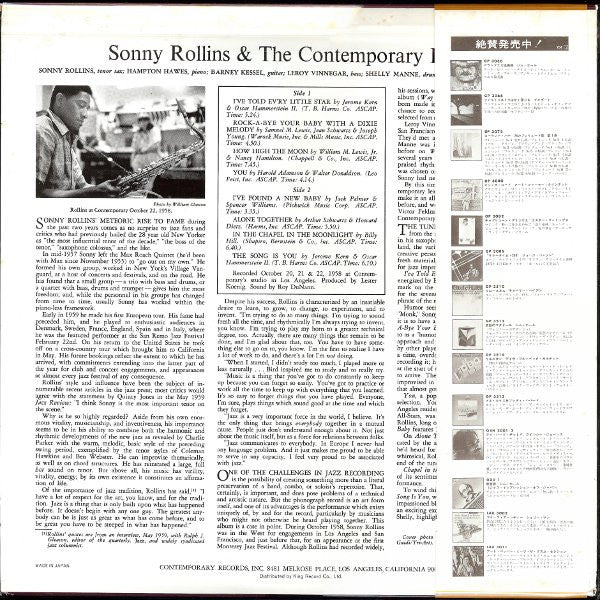 Sonny Rollins And The Contemporary Leaders