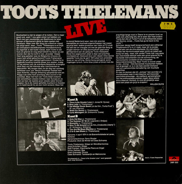 Toots Thielemans Live