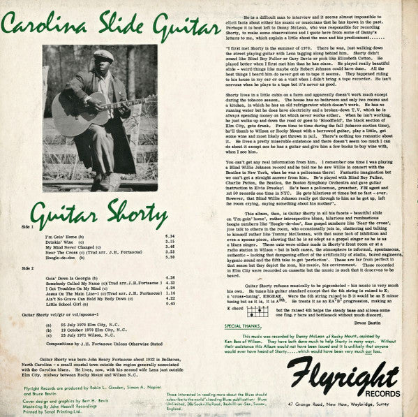 Carolina Slide Guitar