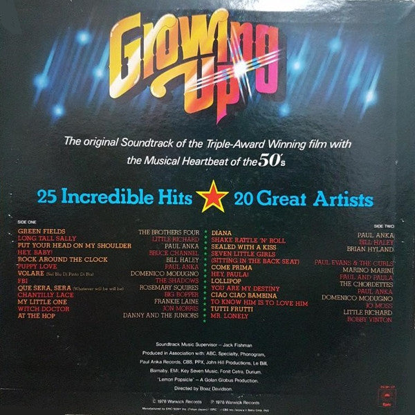 Growing Up Original Sound Track Album