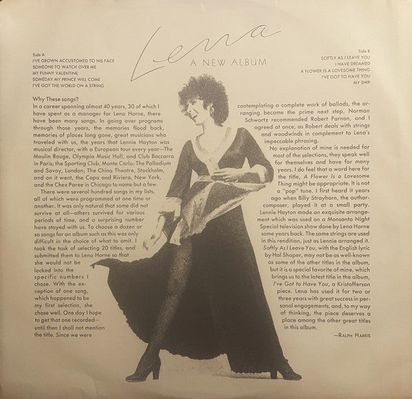 Lena, A New Album