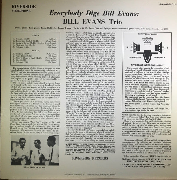 Everybody Digs Bill Evans