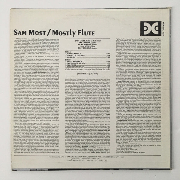Master Release: Mostly Flute by Sam Most