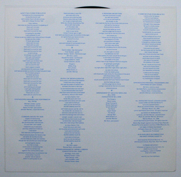 Famous Blue Raincoat (The Songs Of Leonard Cohen)