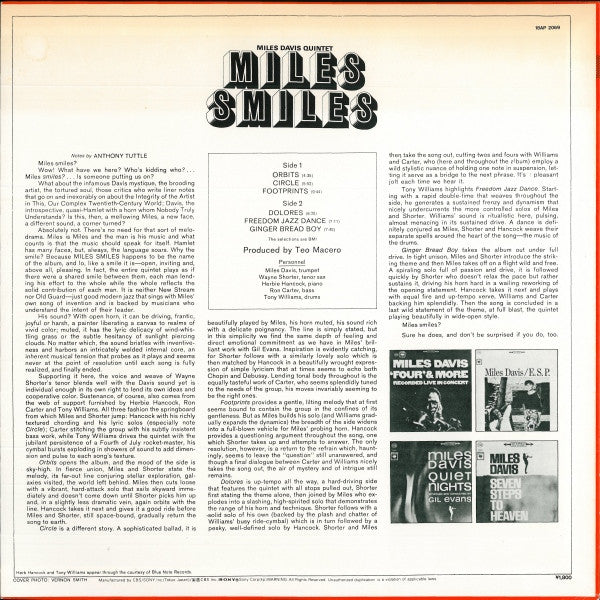 Miles Smiles = マイルス・スマイルズ