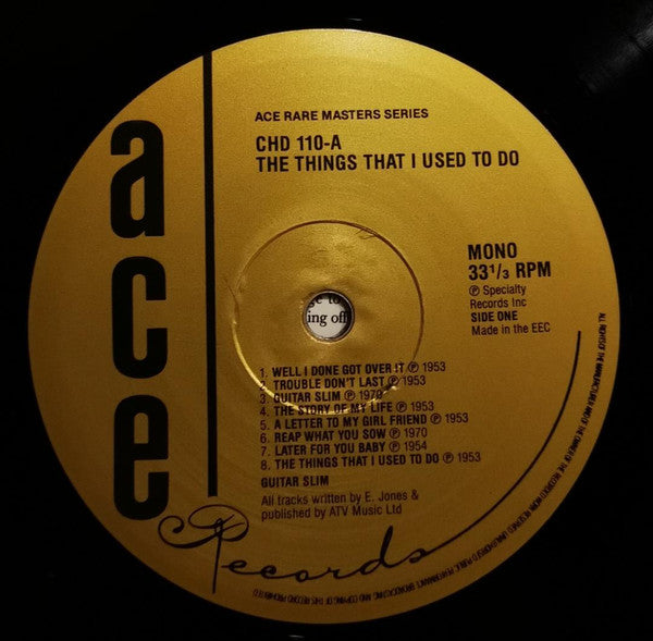 The Things That I Used To Do