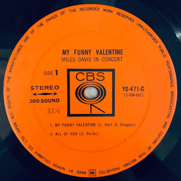 My Funny Valentine - Miles Davis In Concert