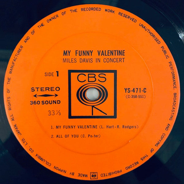 My Funny Valentine - Miles Davis In Concert