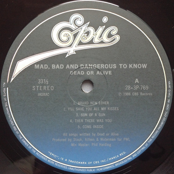 Mad, Bad And Dangerous To Know = ブランド・ニュー・ラヴァー