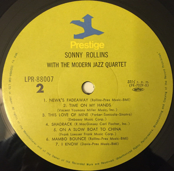 Sonny Rollins With The Modern Jazz Quartet