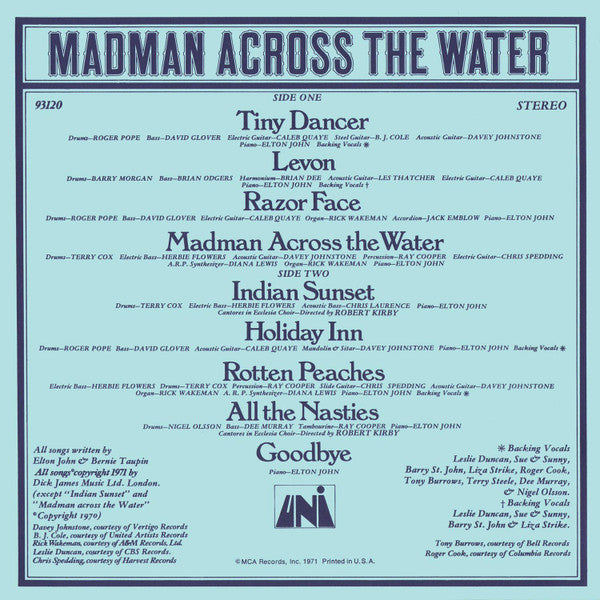 Madman Across The Water