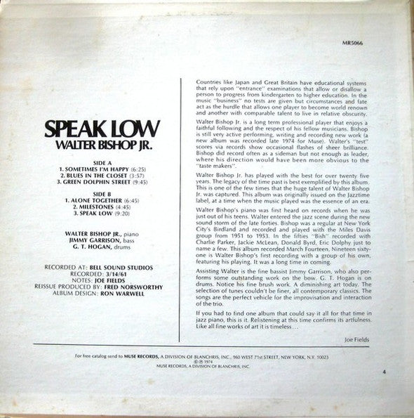 Speak Low