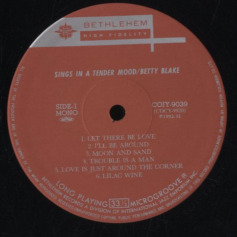 Sings In A Tender Mood