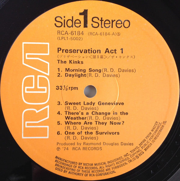 Preservation Act 1 = プリザべーション〈第一幕〉~あゝ懐かしき日はいずこ