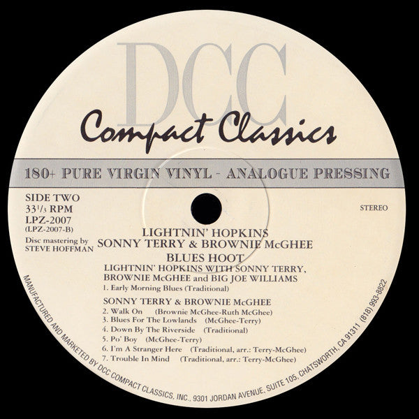 Blues Hoot Live Recording At 'The Ash Grove'