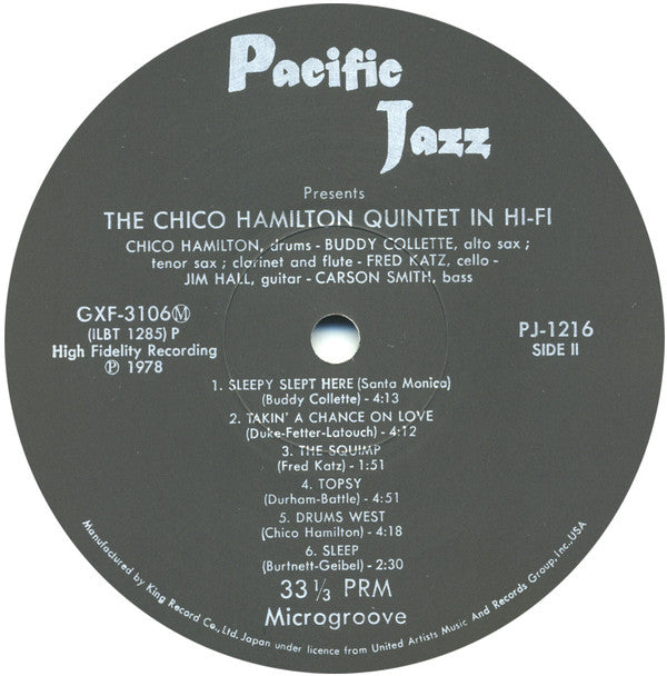 Chico Hamilton Quintet In Hi-Fi