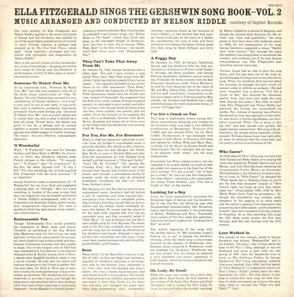 Ella Fitzgerald Sings The Gershwin Song Book Vol. 2