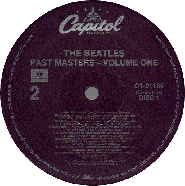 Past Masters - Volumes One & Two