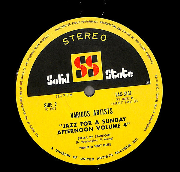 Jazz For A Sunday Afternoon Volume 4