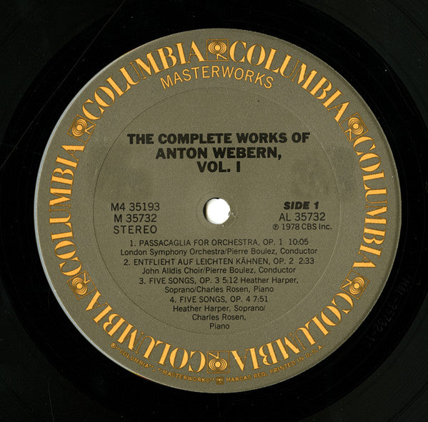 The Complete Works Of Anton Webern, Volume 1 (Op. 1-31)