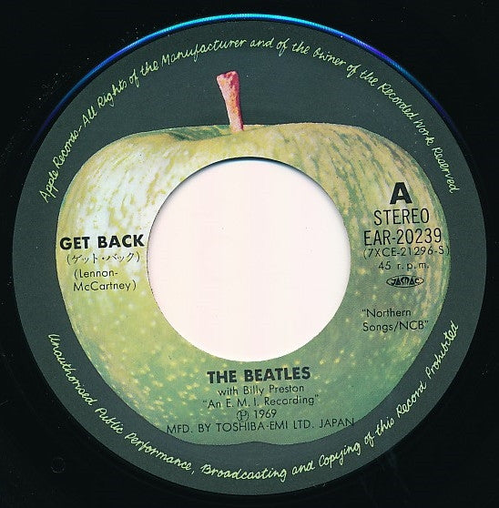 ゲット・バック = Get Back / ドント・レット・ミー・ダウン = Don't Let Me Down