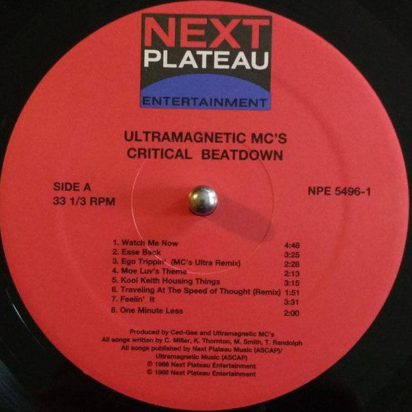 Release: Critical Beatdown-Vinyl-US-1997-NPE 5496-1-8896092