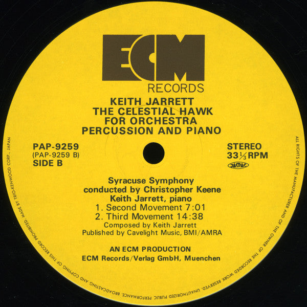 The Celestial Hawk (For Orchestra Percussion And Piano)