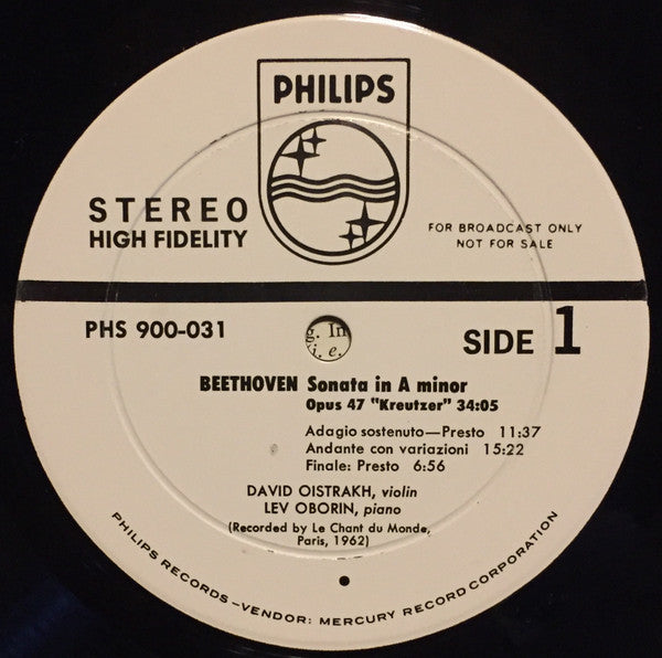 Sonatas For Piano And Violin