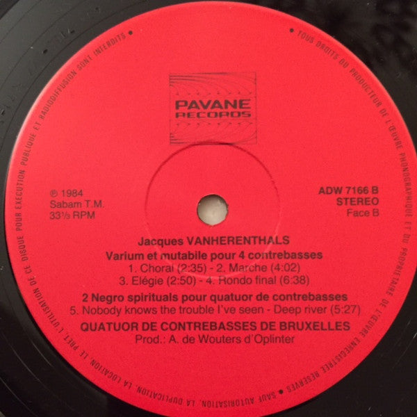 Le Quatuor De Contrebasses De Bruxelles