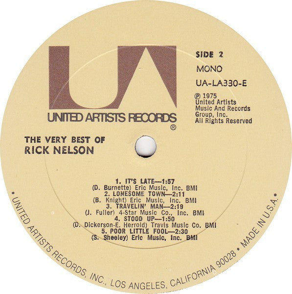 The Very Best Of Rick Nelson